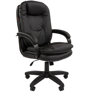Офисное кресло CHAIRMAN 668LT NEW, экокожа, черный